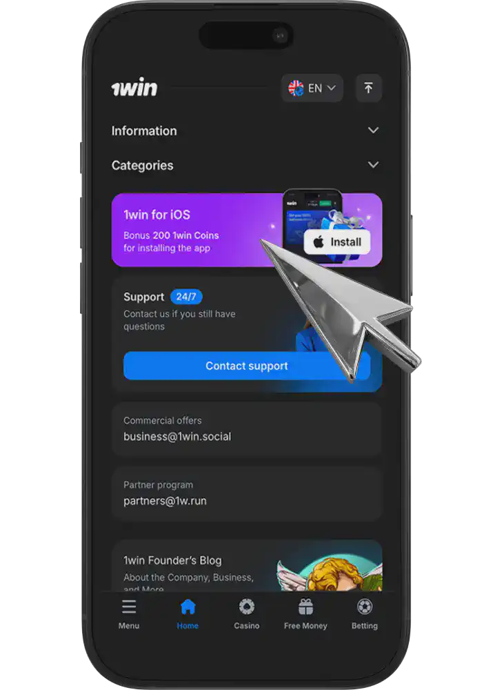 1win app India